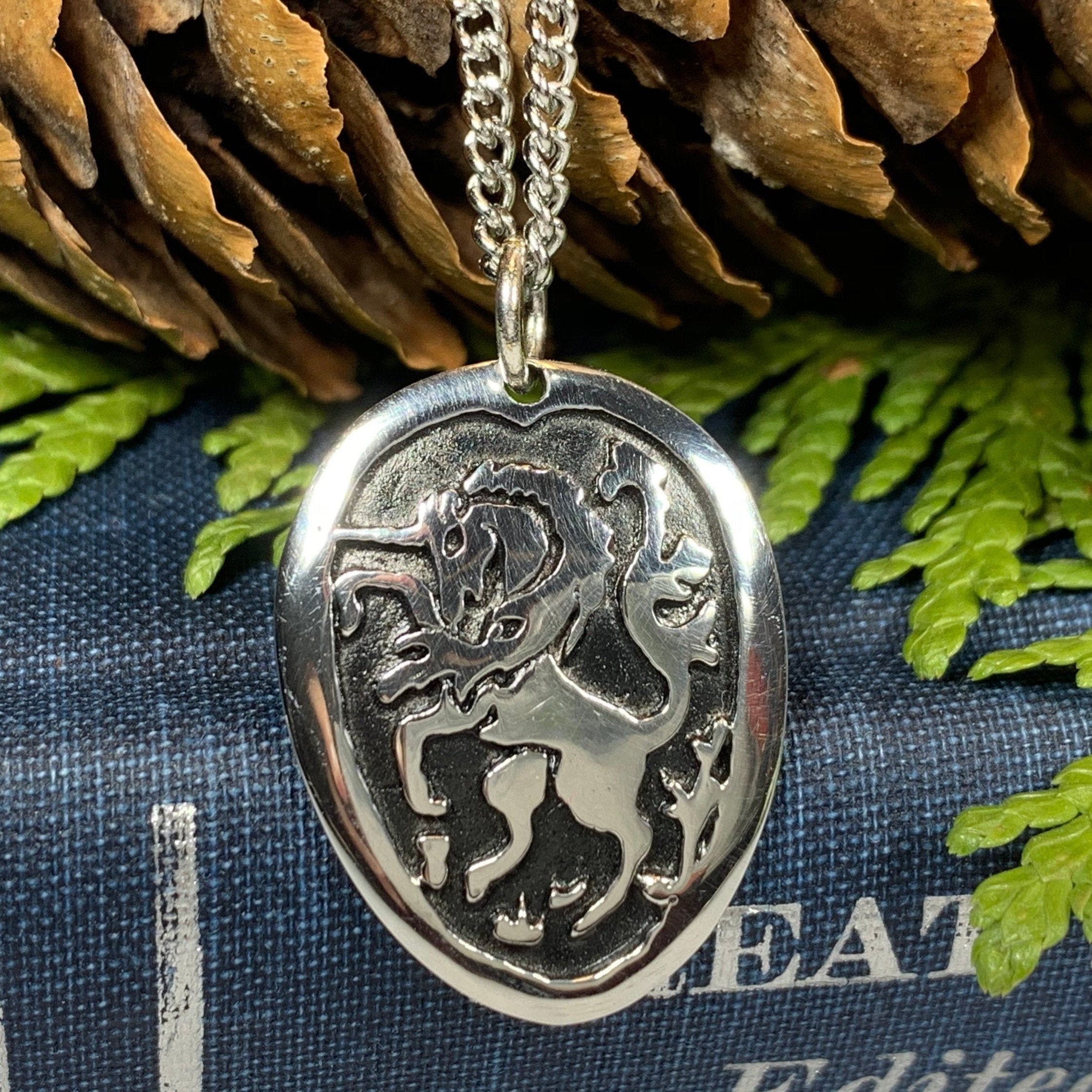 Unicorn of Scotland Pewter Necklace