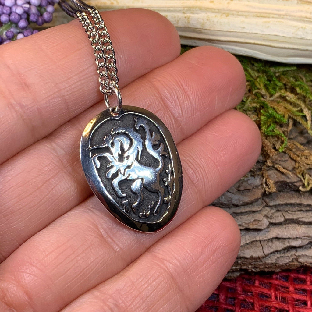 Unicorn of Scotland Pewter Necklace