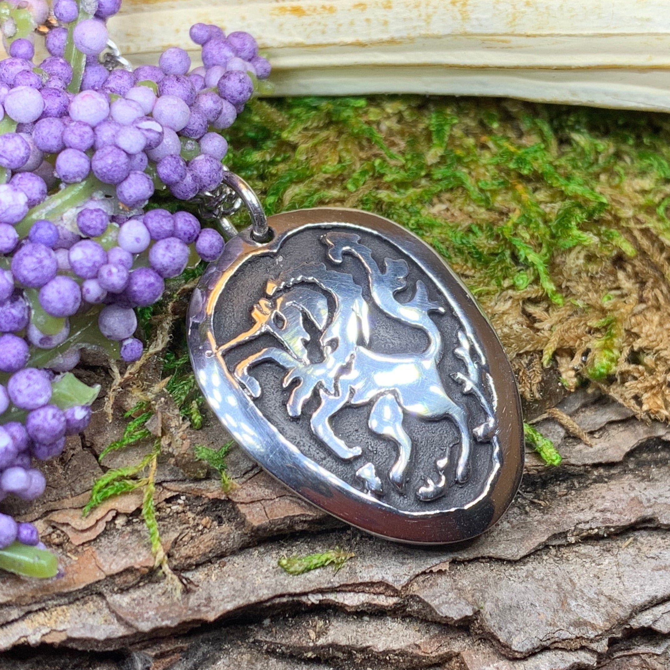 Unicorn of Scotland Pewter Necklace