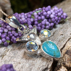 Blue Sky Owl Necklace