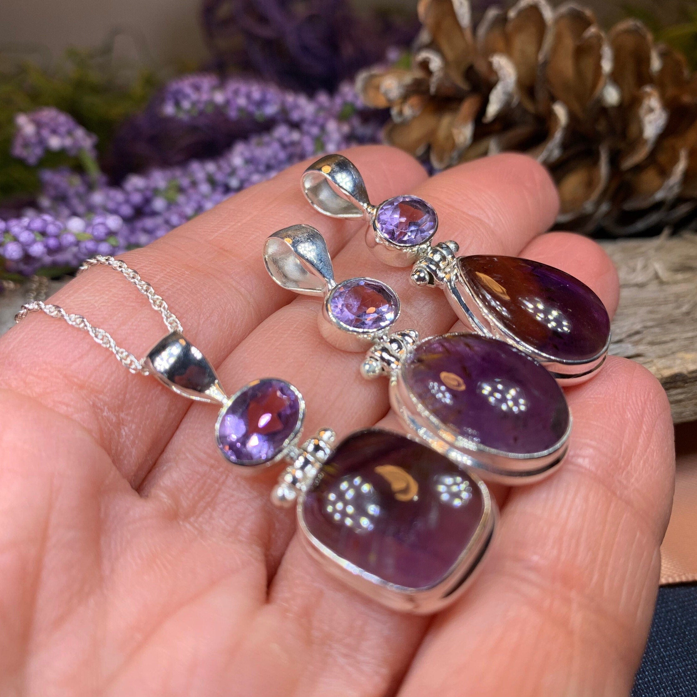 Celtic Amethyst Dusk Necklace