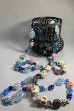 Sugar Skull Dreaming Long Beaded Necklace