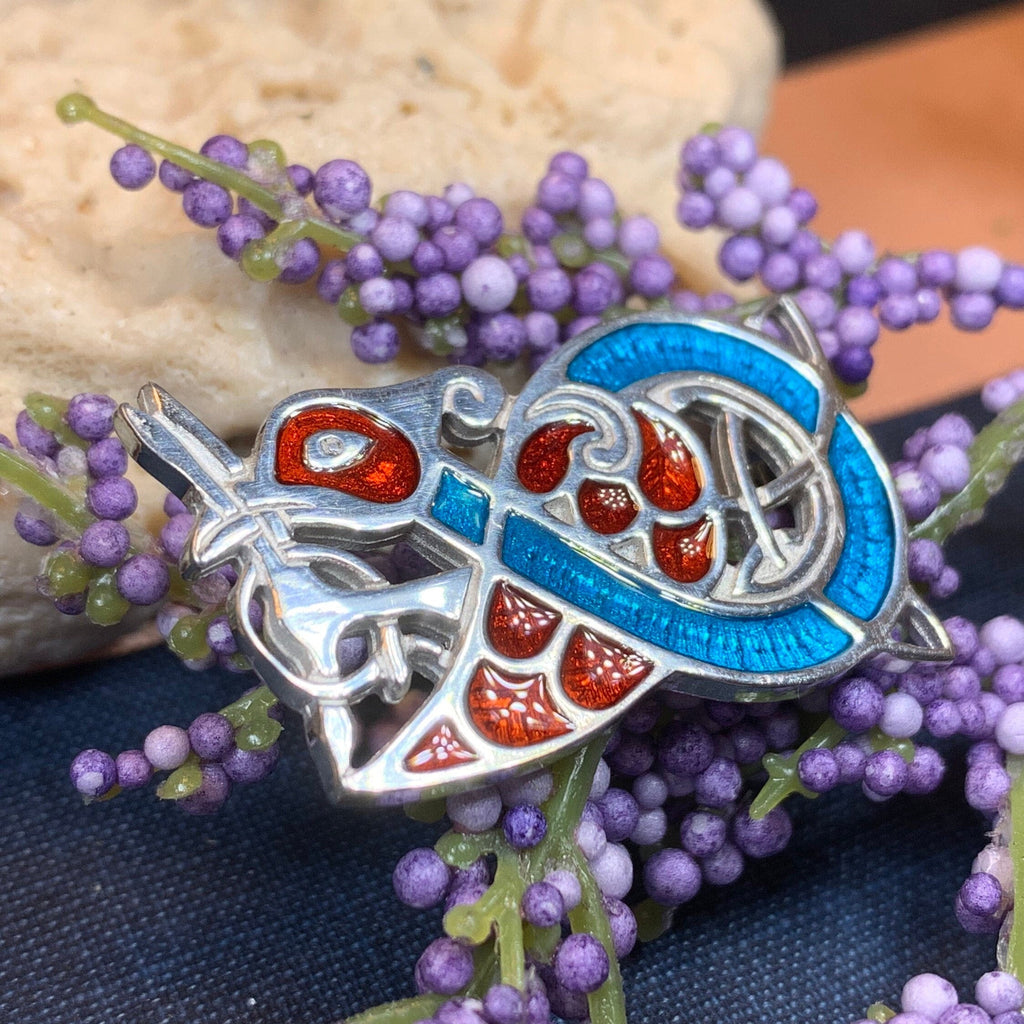 Book of Kells Celtic Bird Brooch