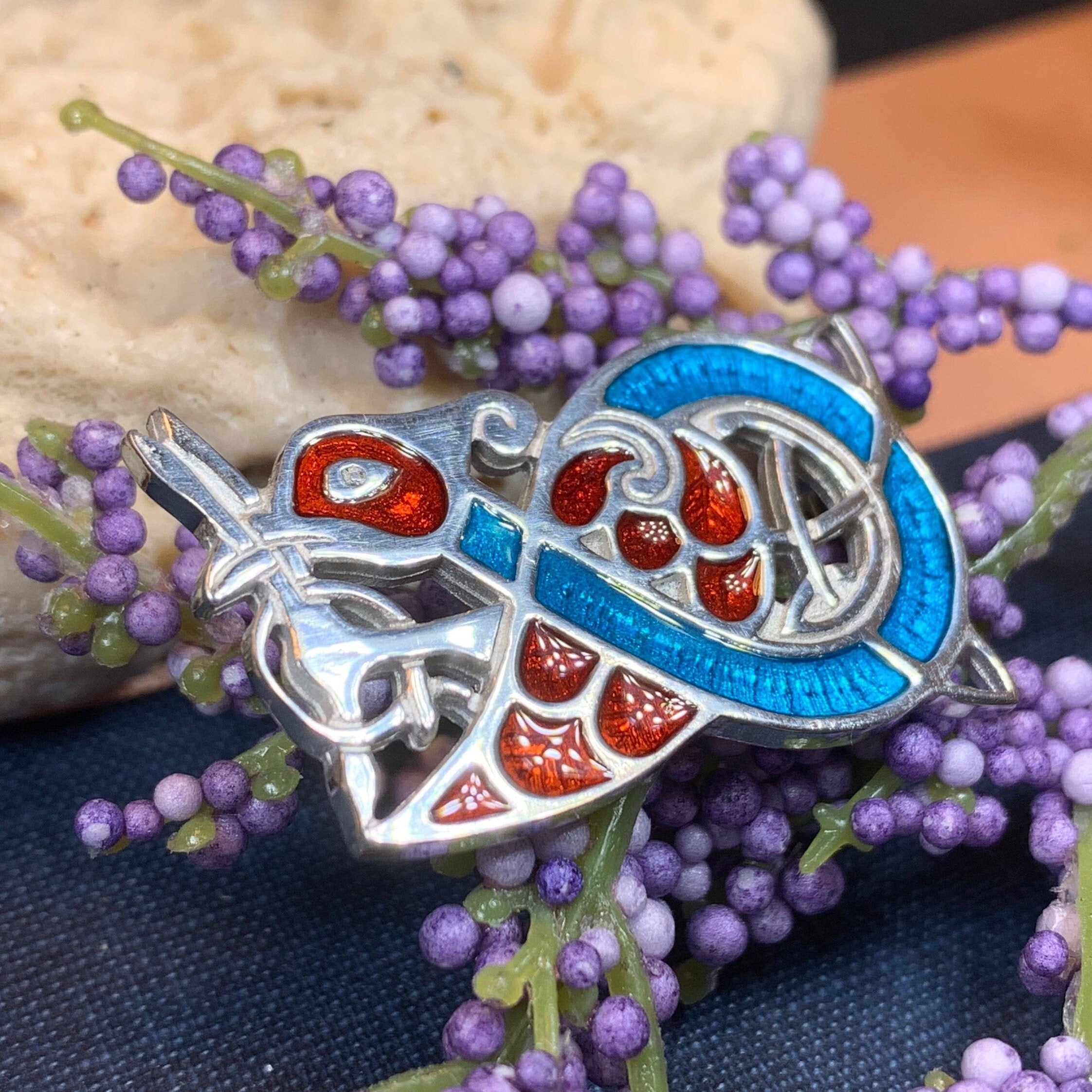 Book of Kells Celtic Bird Brooch