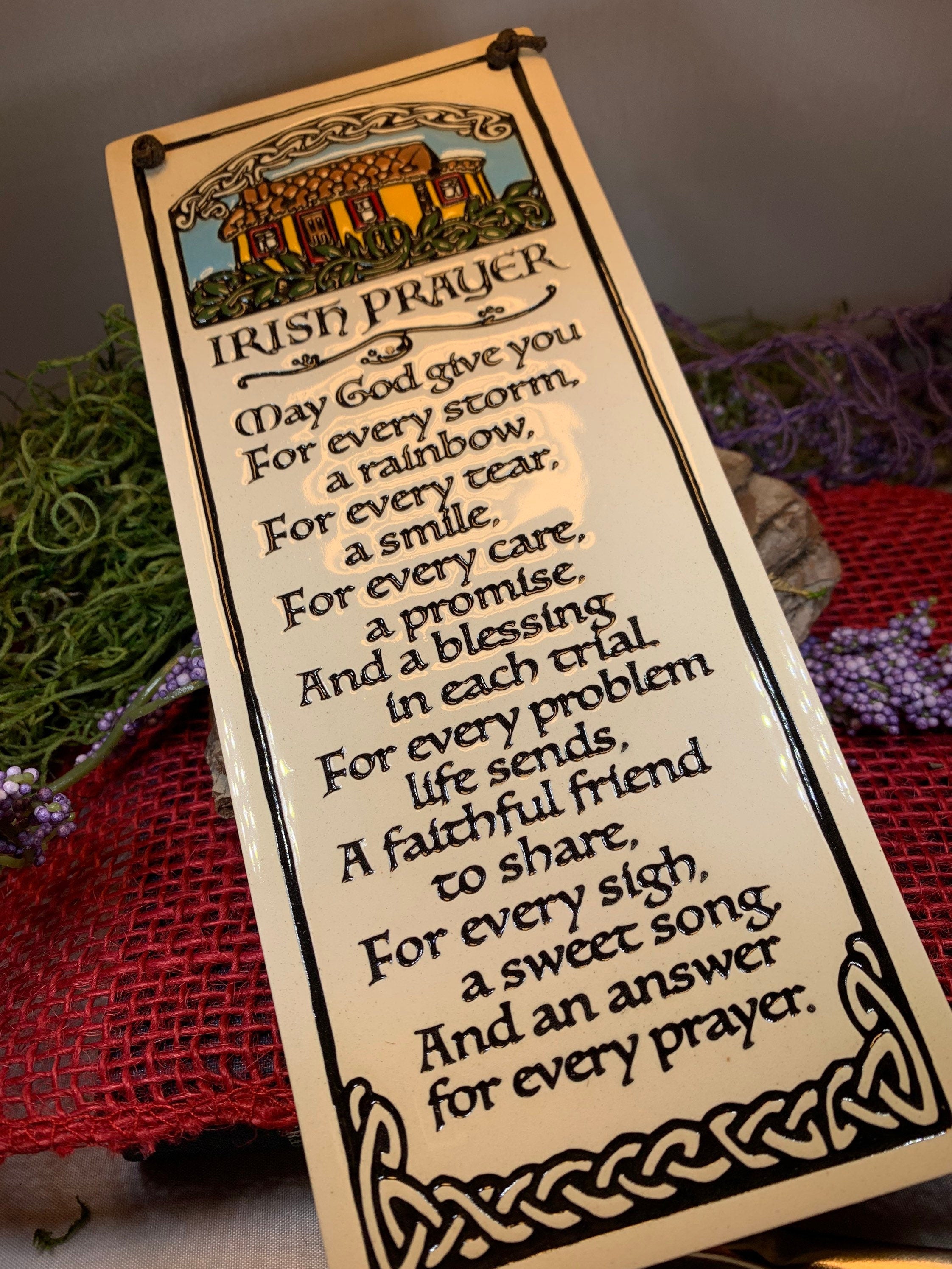 Irish Blessing Ceramic Wall Art