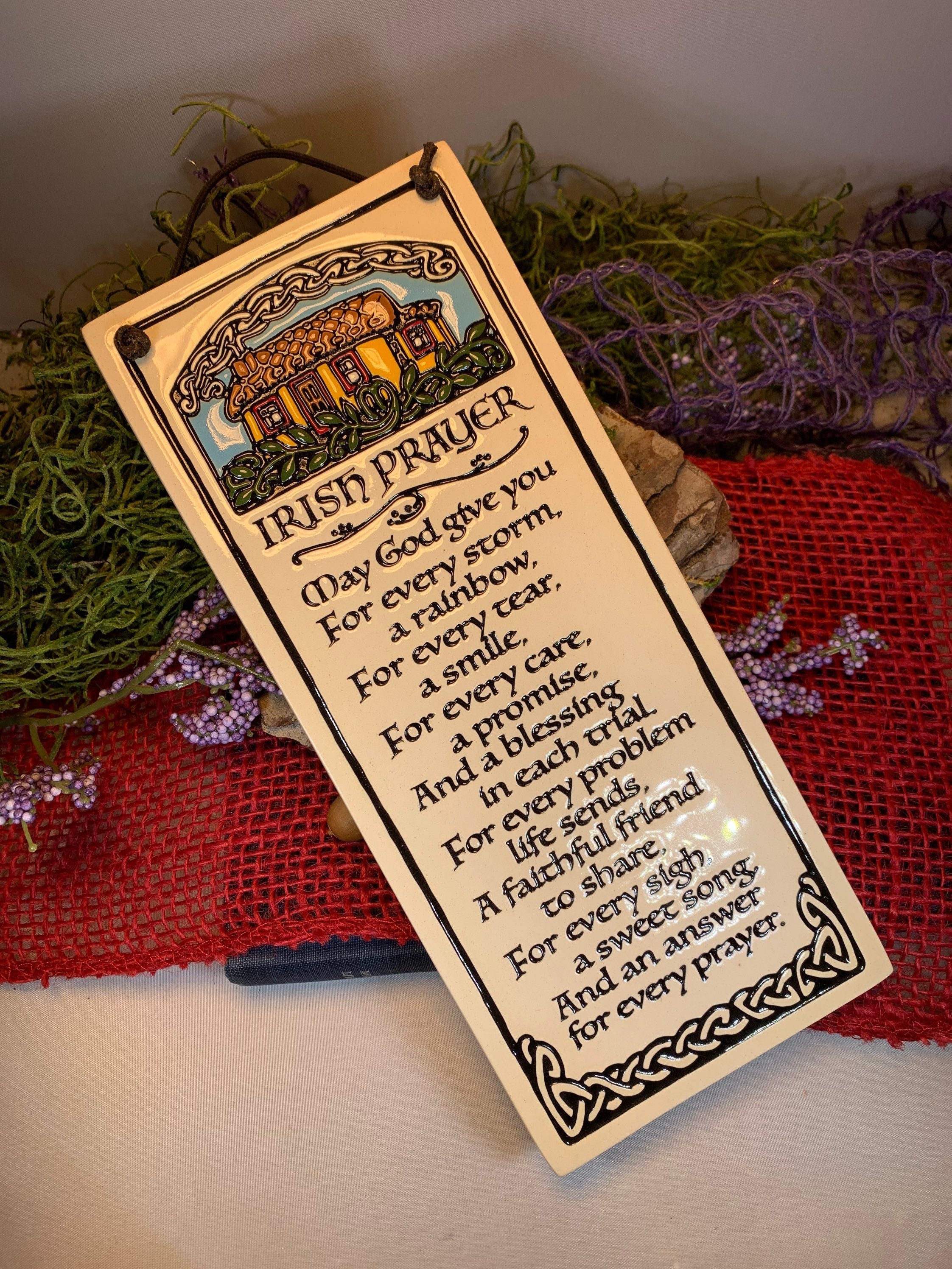 Irish Blessing Ceramic Wall Art