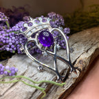 Royal Amethyst Luckenbooth Brooch
