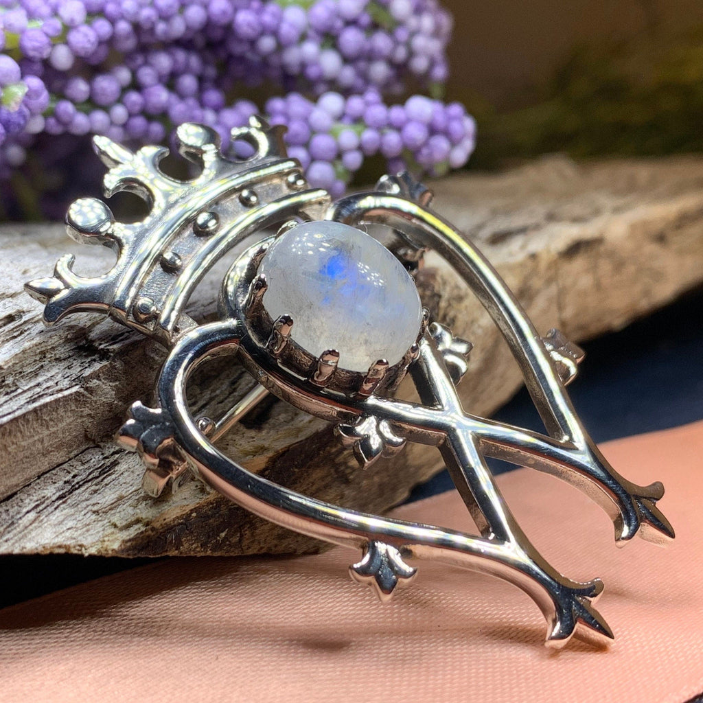 Holyrood Moonstone Luckenbooth Brooch