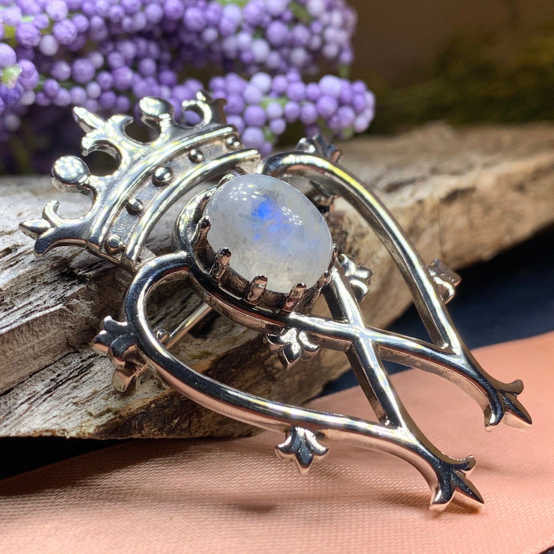 Holyrood Moonstone Luckenbooth Brooch