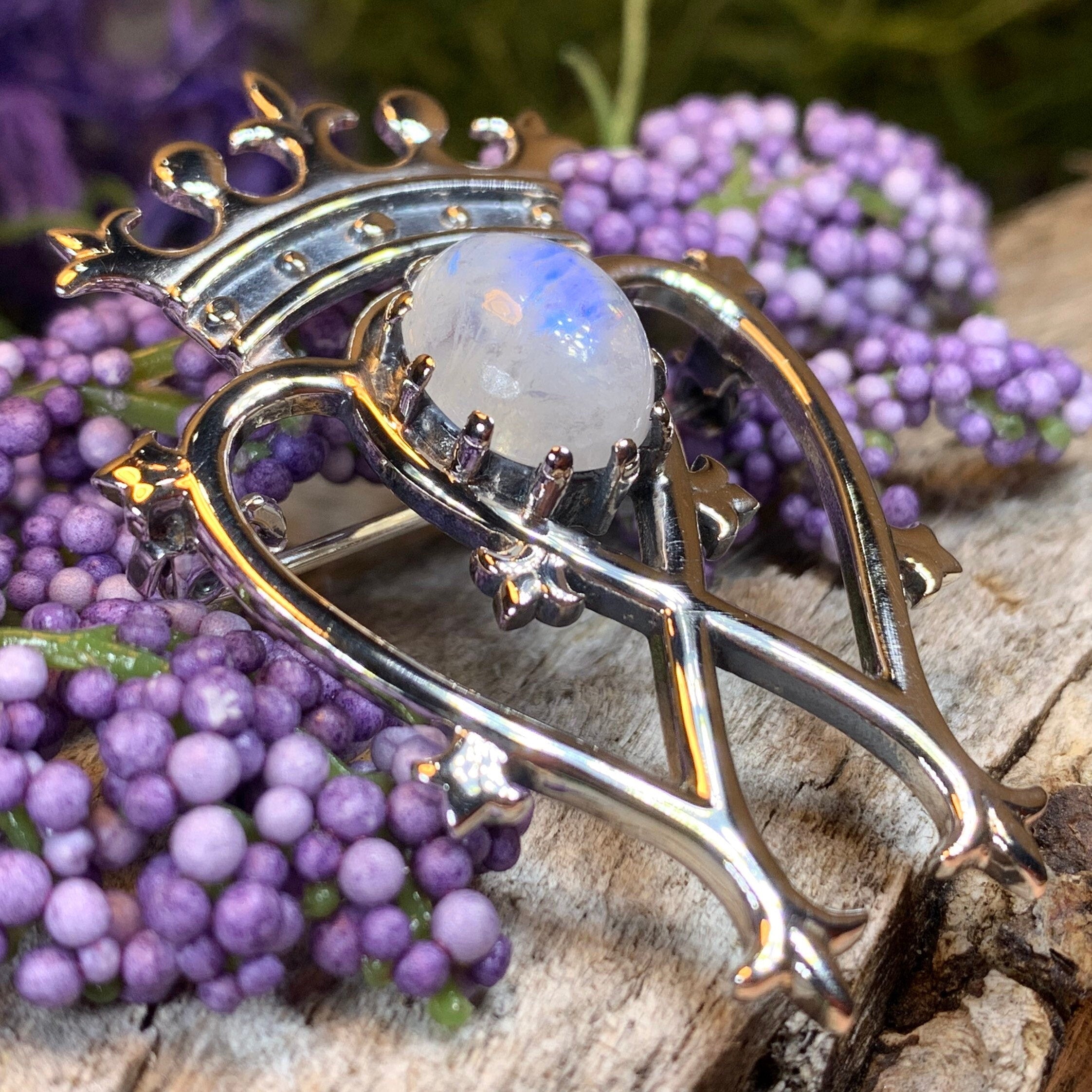 Holyrood Moonstone Luckenbooth Brooch