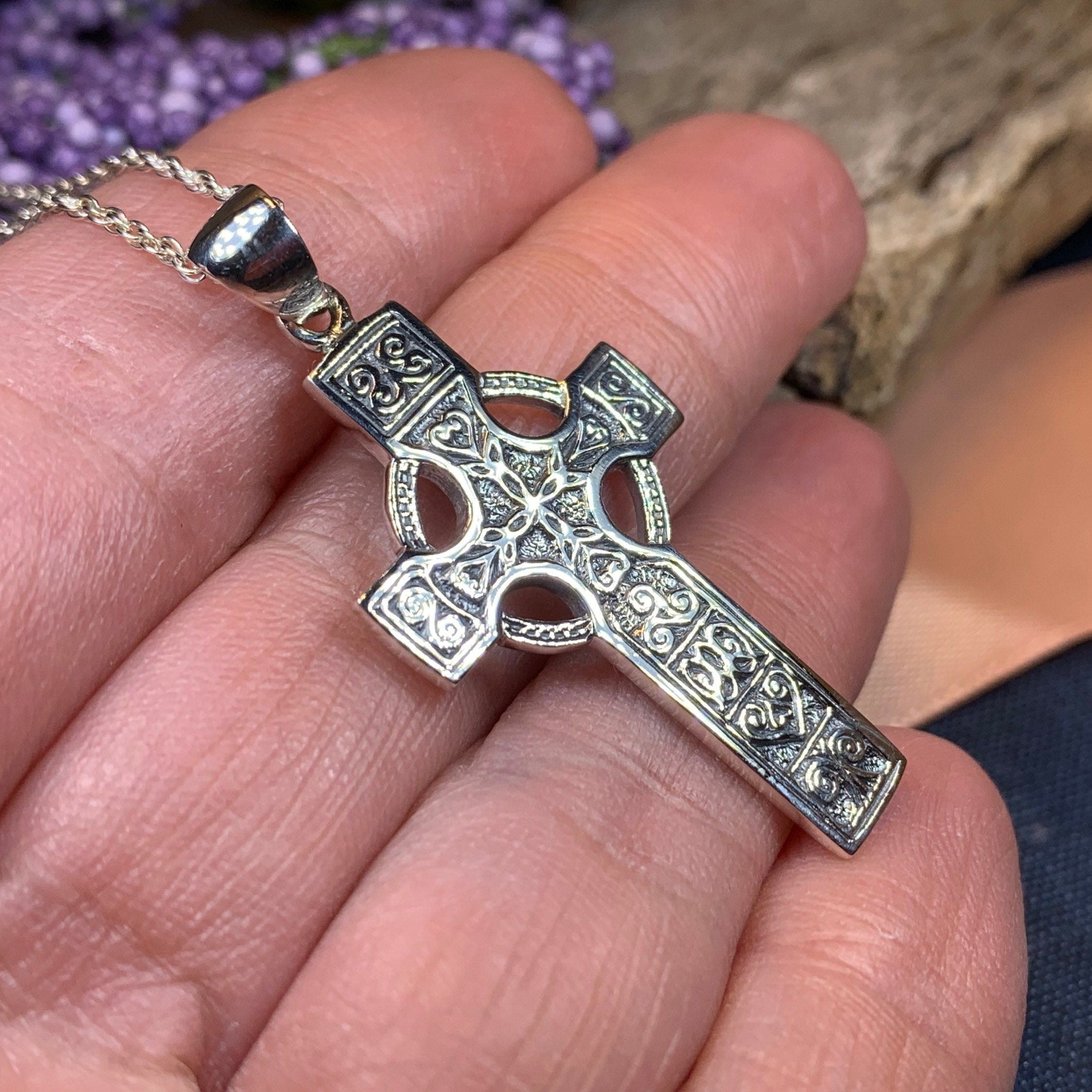 Columba Celtic Cross Necklace