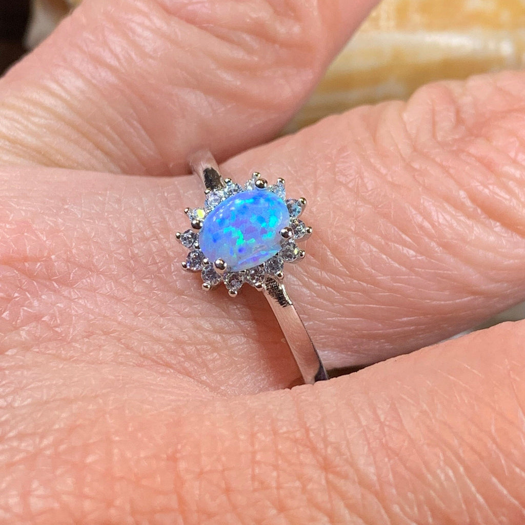 Leanni Opal Celtic Ring