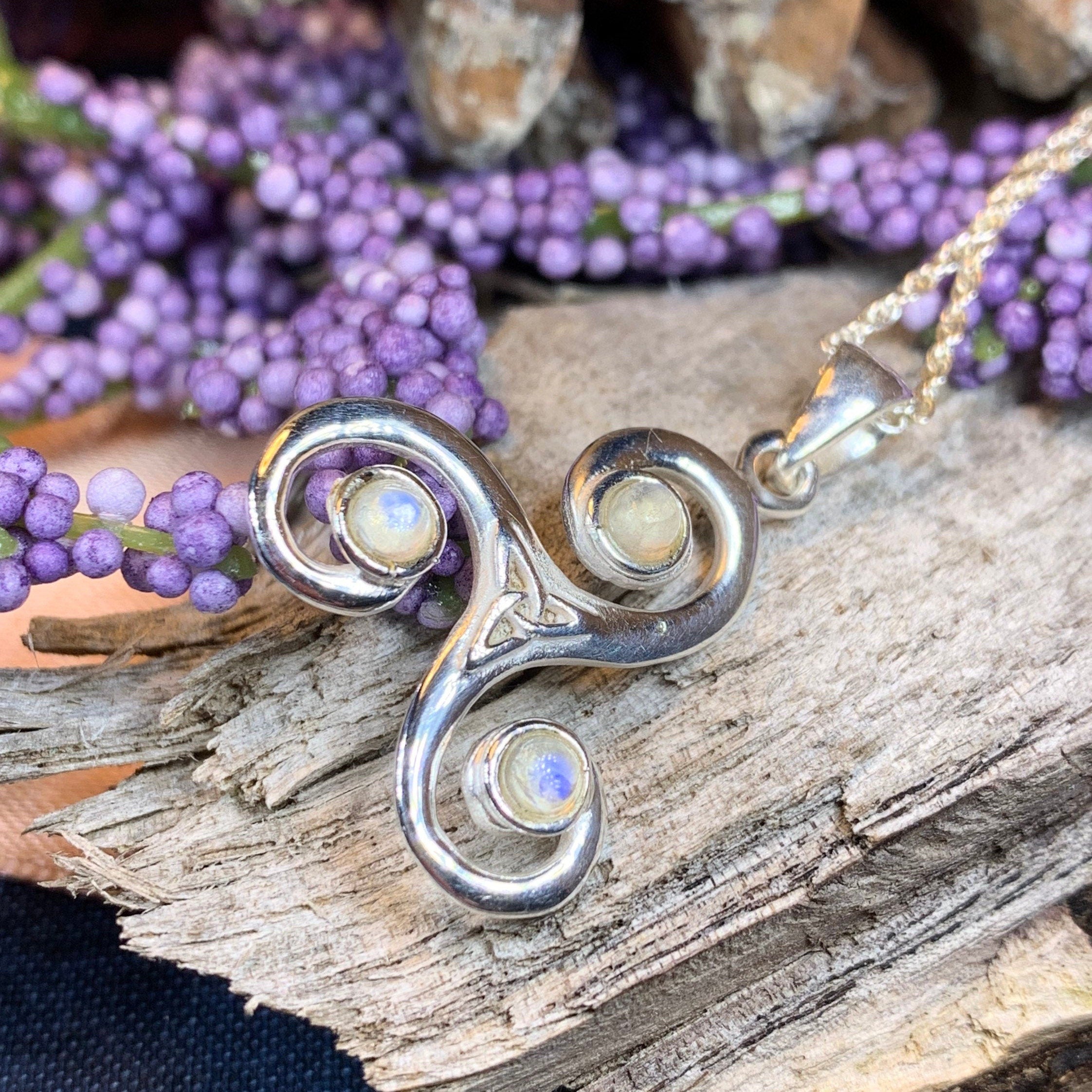 Jennie Celtic Spiral Necklace