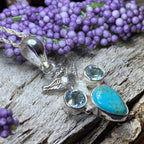 Blue Sky Owl Necklace