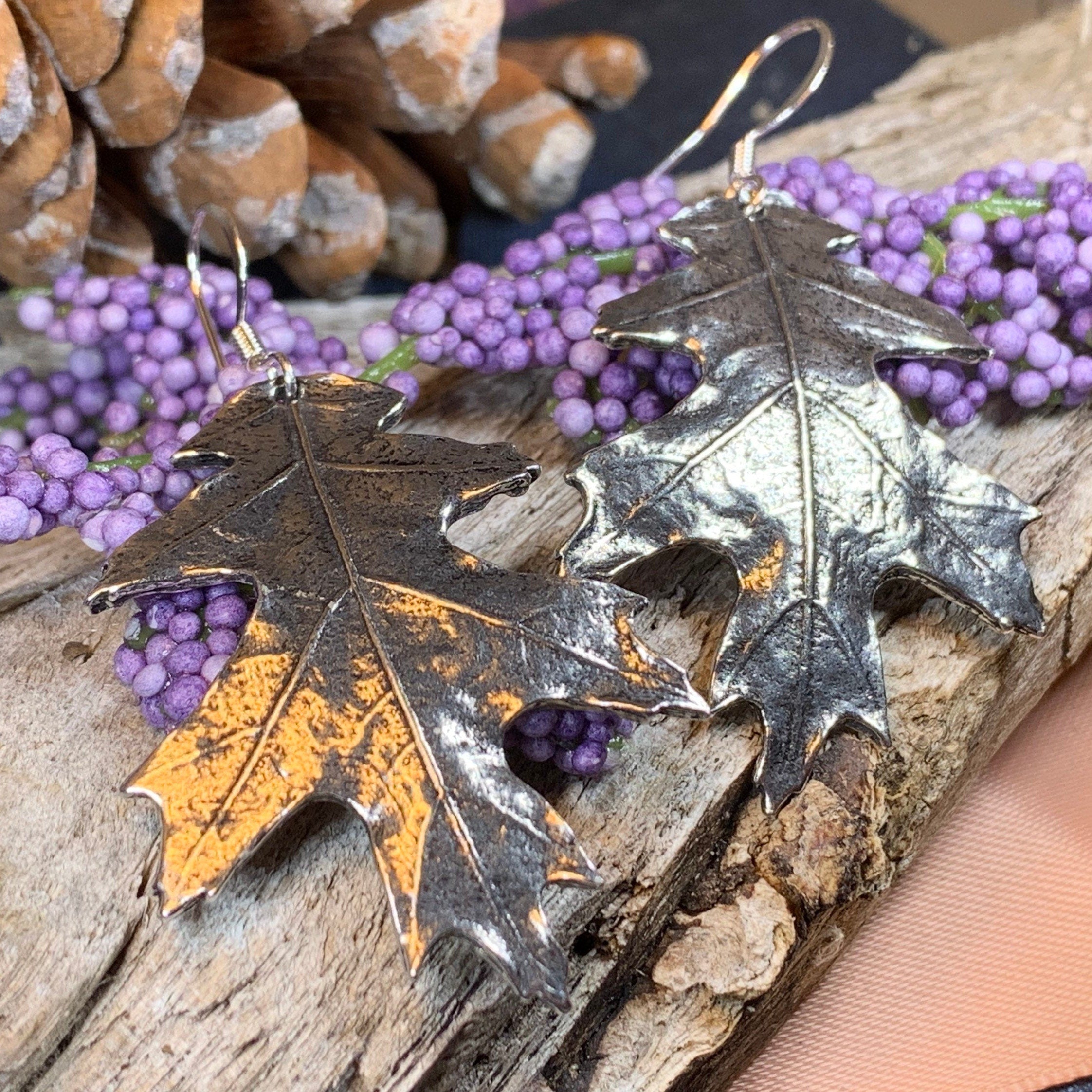 Oryena Oak Leaf Earrings