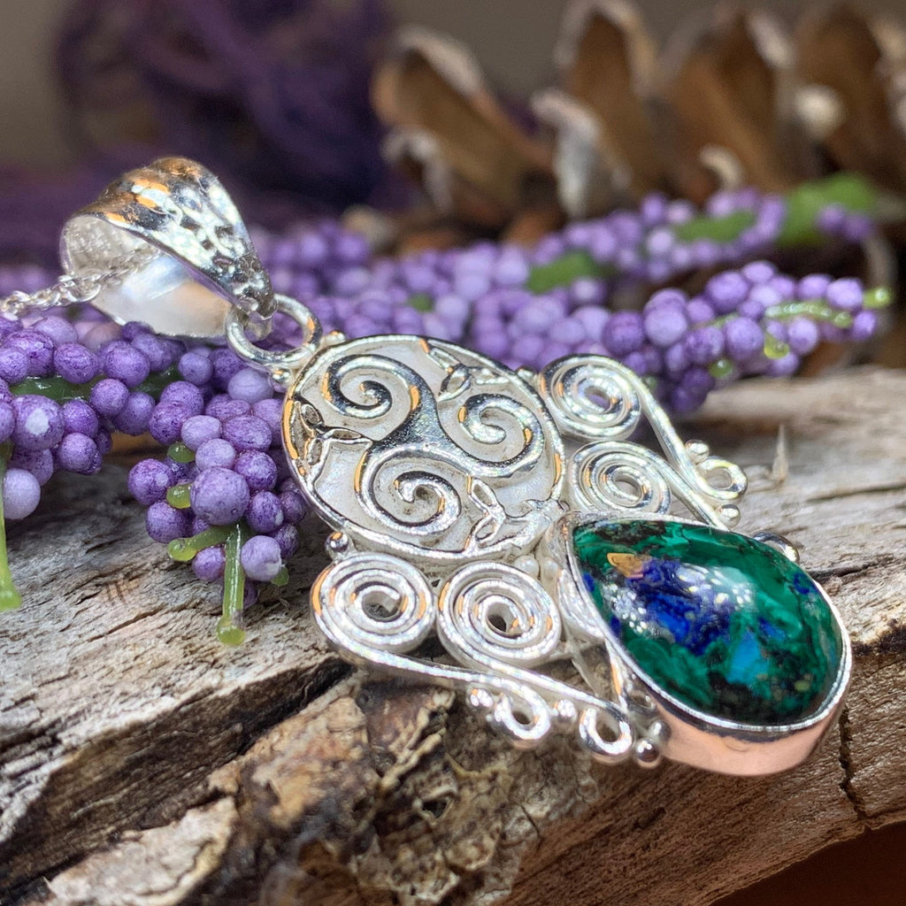 Lyria Celtic Triple Spiral Necklace