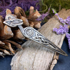 Celtic Raven Triskele Kilt Pin