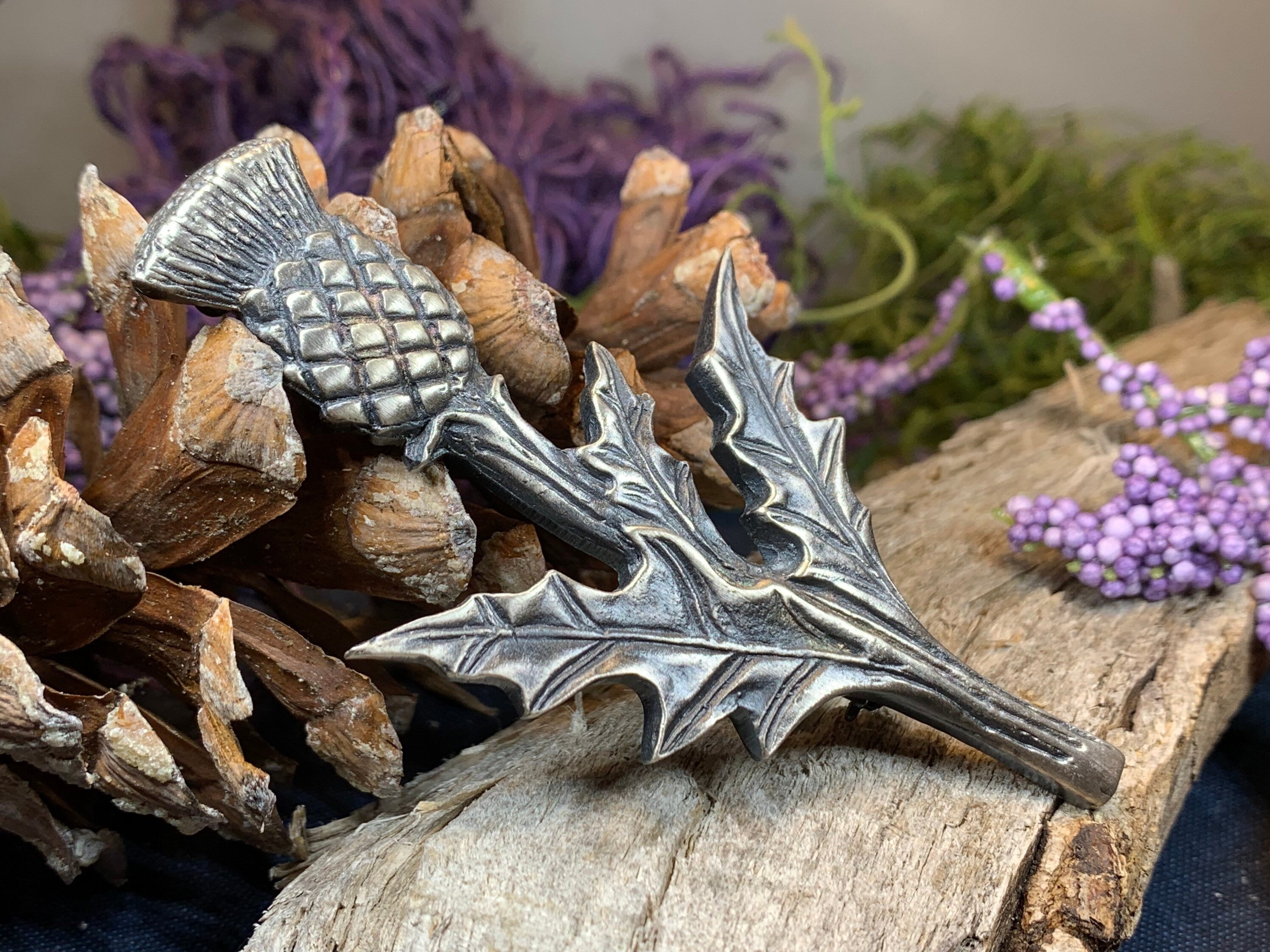 Balmoral Thistle Kilt Pin