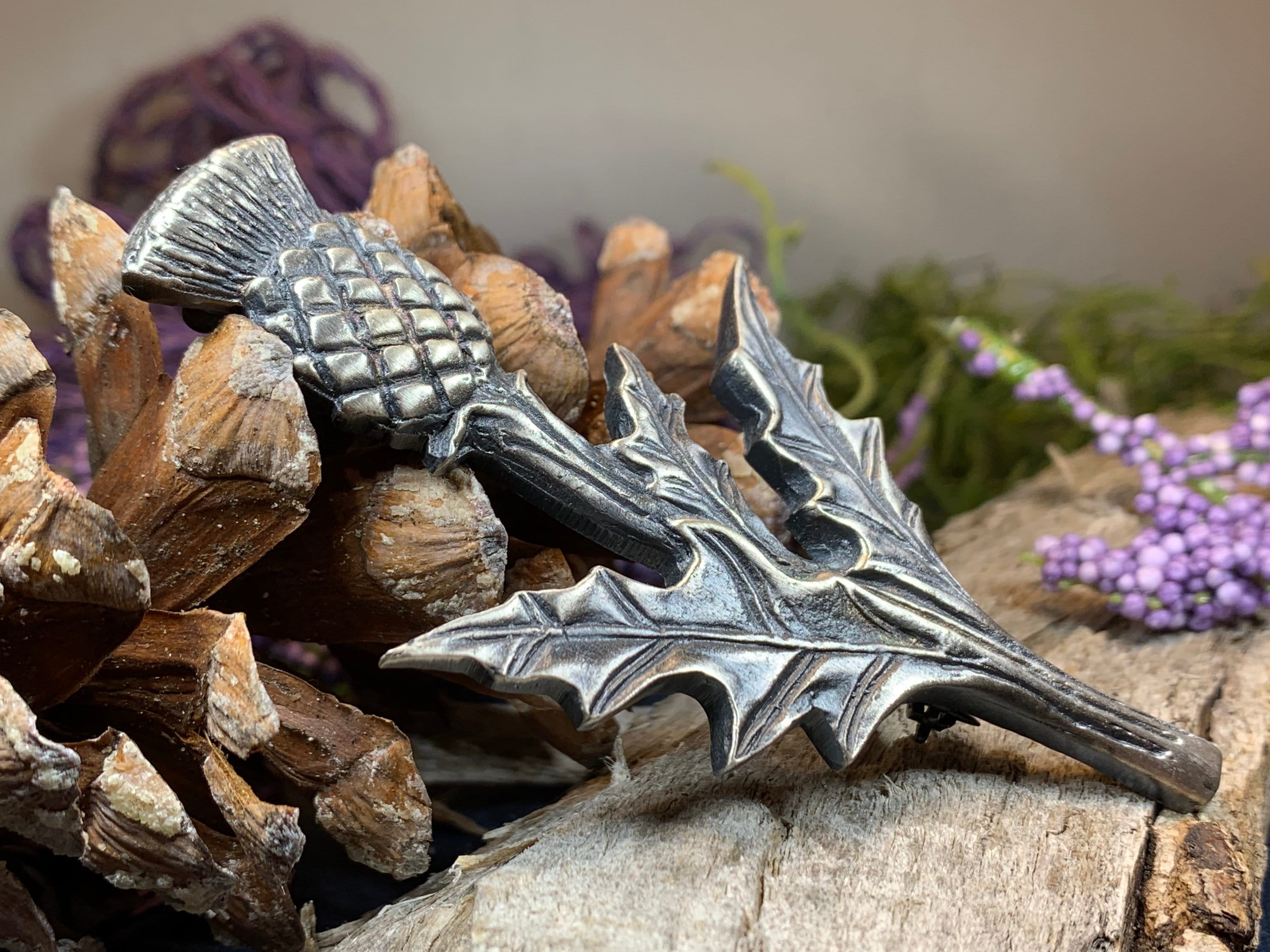 Balmoral Thistle Kilt Pin