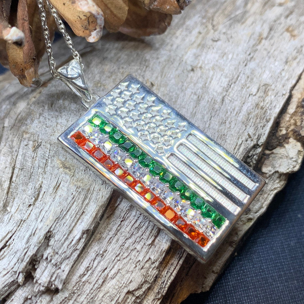 Irish-American Flag Pendant