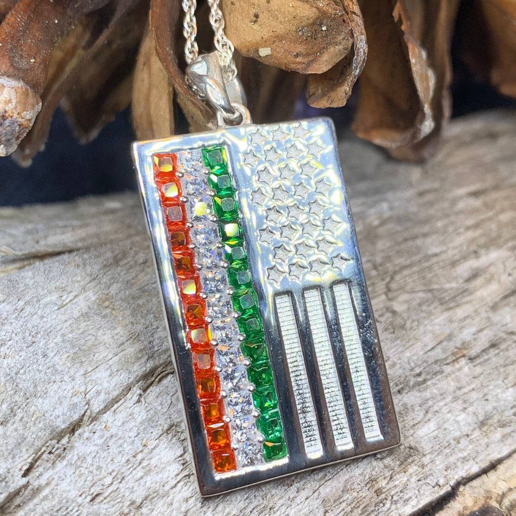 Irish-American Flag Pendant