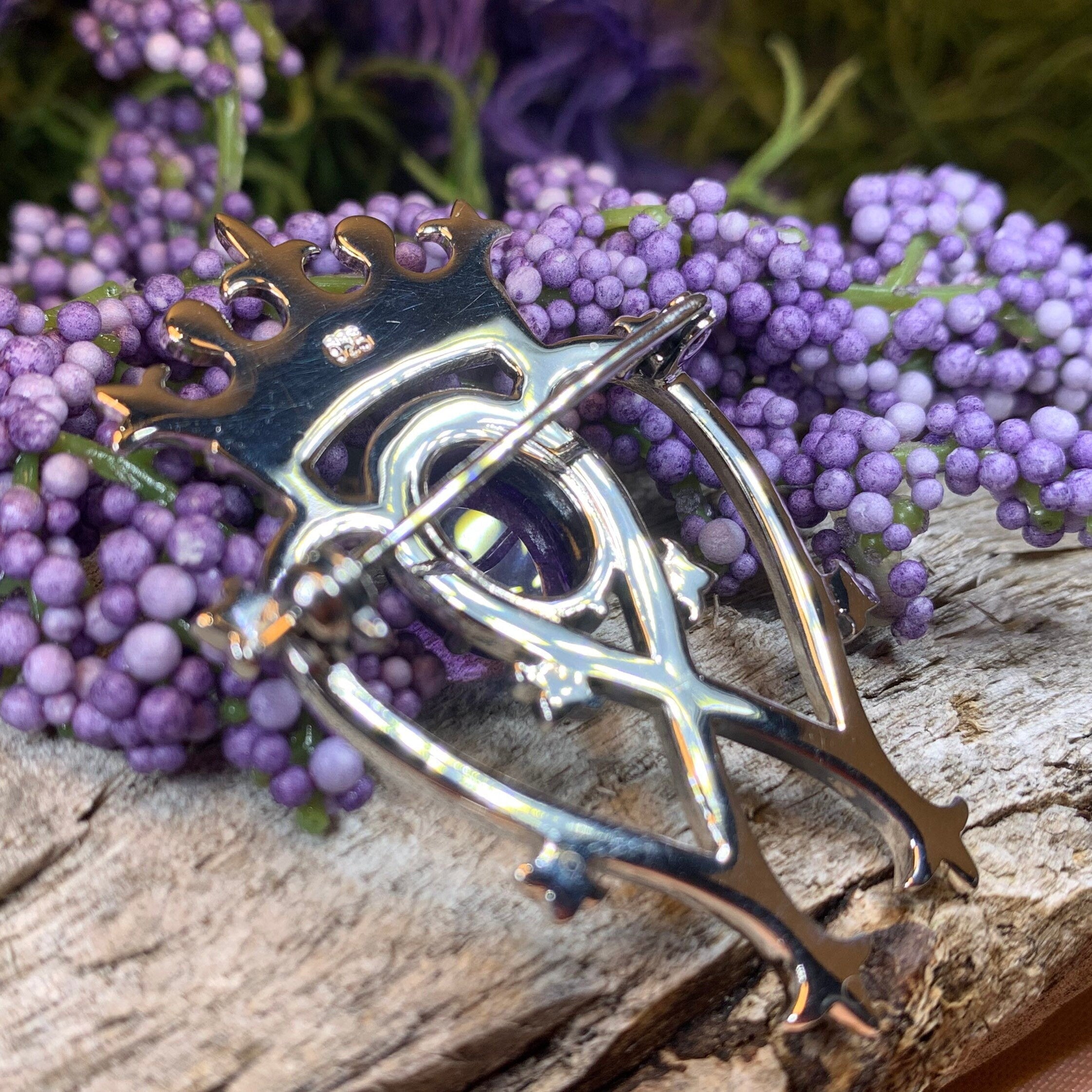 Royal Amethyst Luckenbooth Brooch