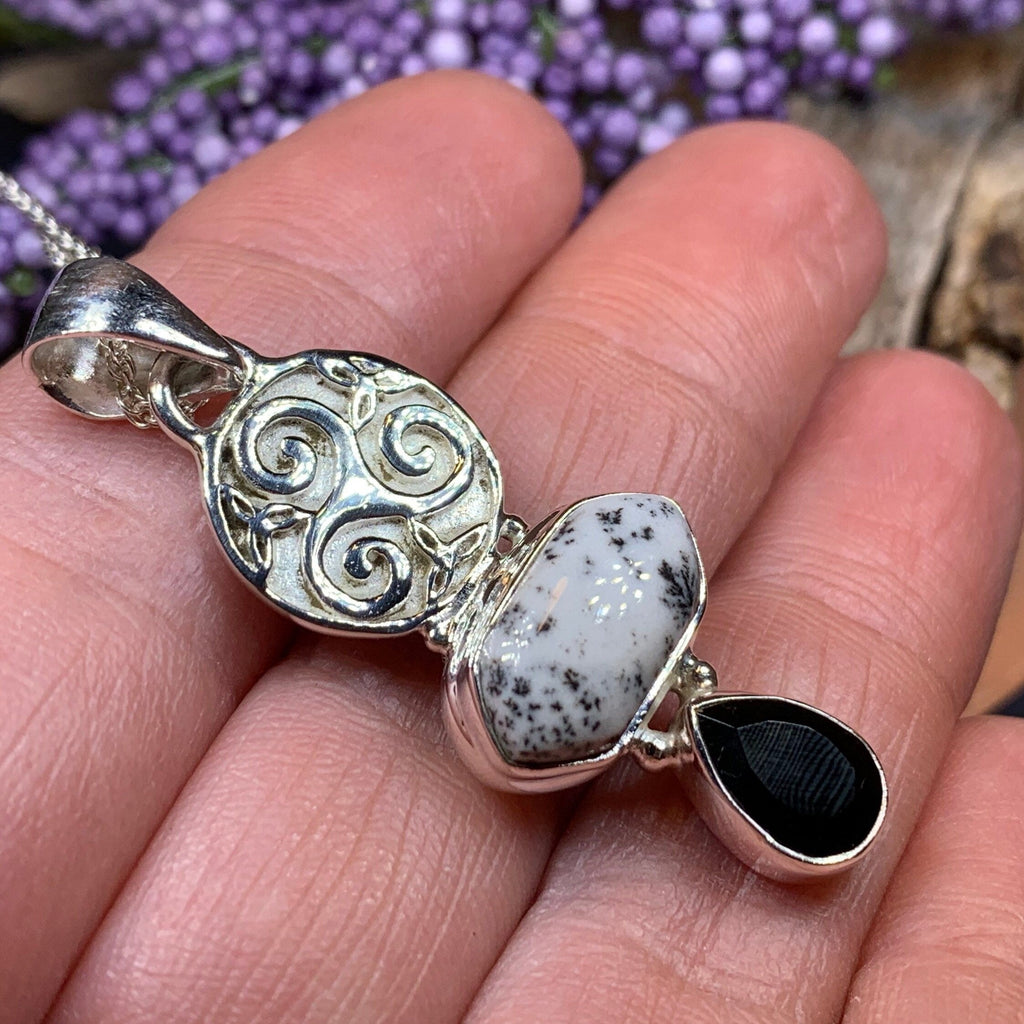 Abria Celtic Spiral Necklace