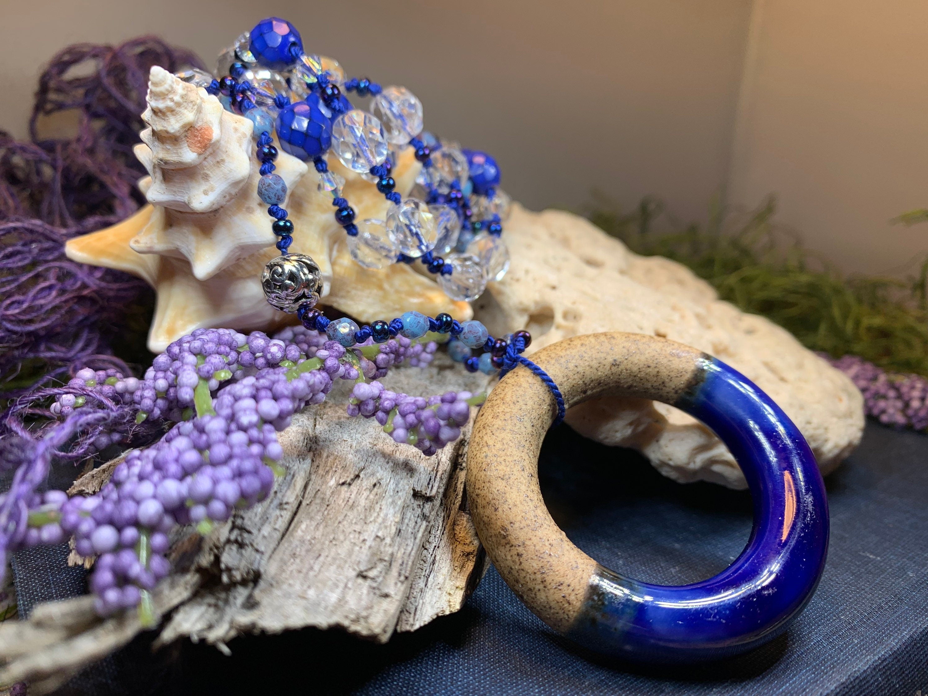 Coastal Blues Long Necklace