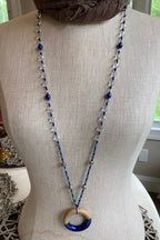 Coastal Blues Long Necklace