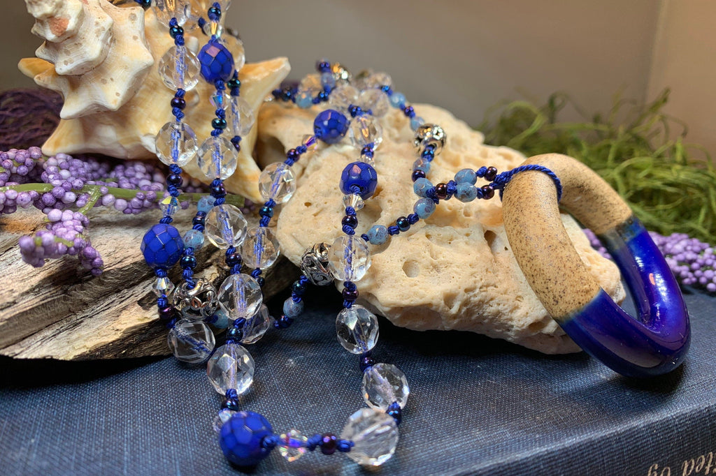 Coastal Blues Long Necklace