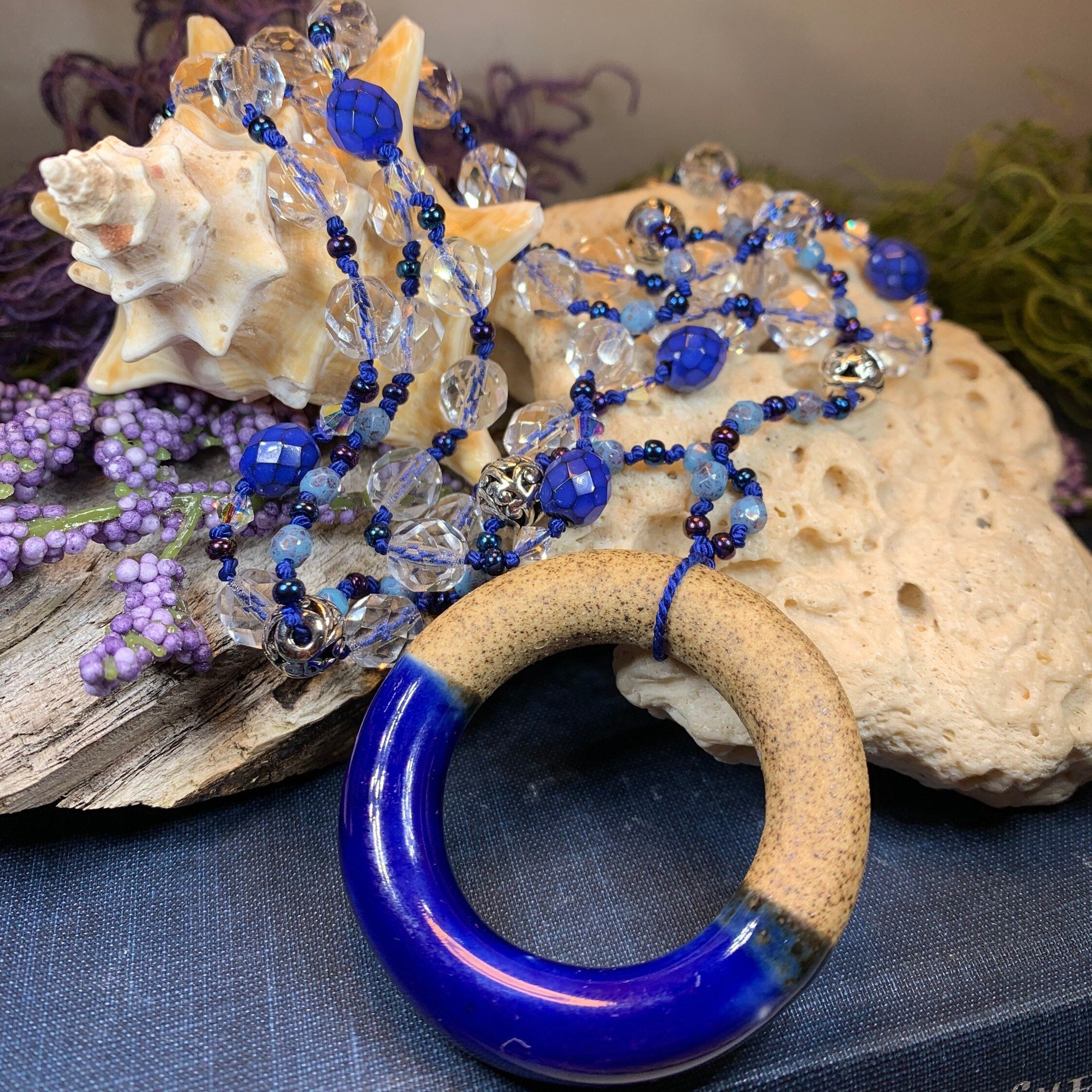 Coastal Blues Long Necklace