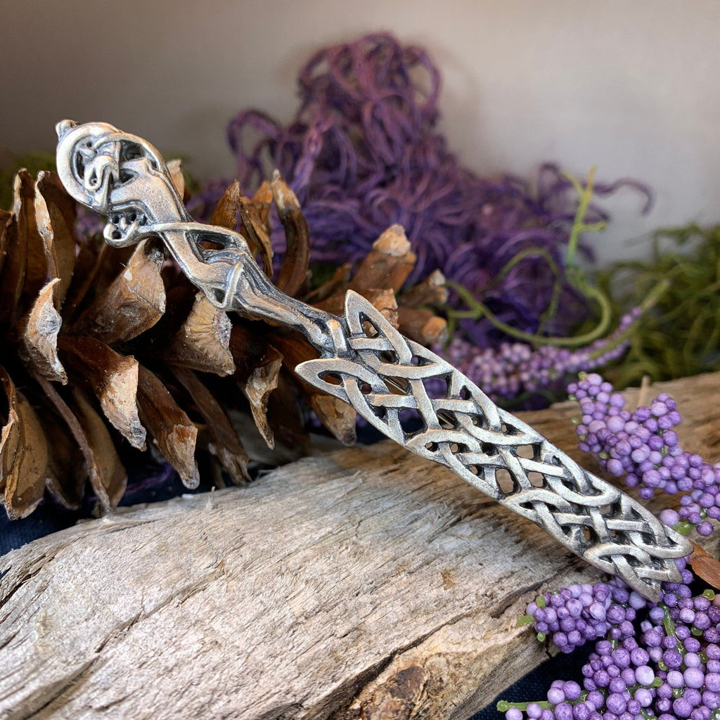 Celtic Wolf Kilt Pin