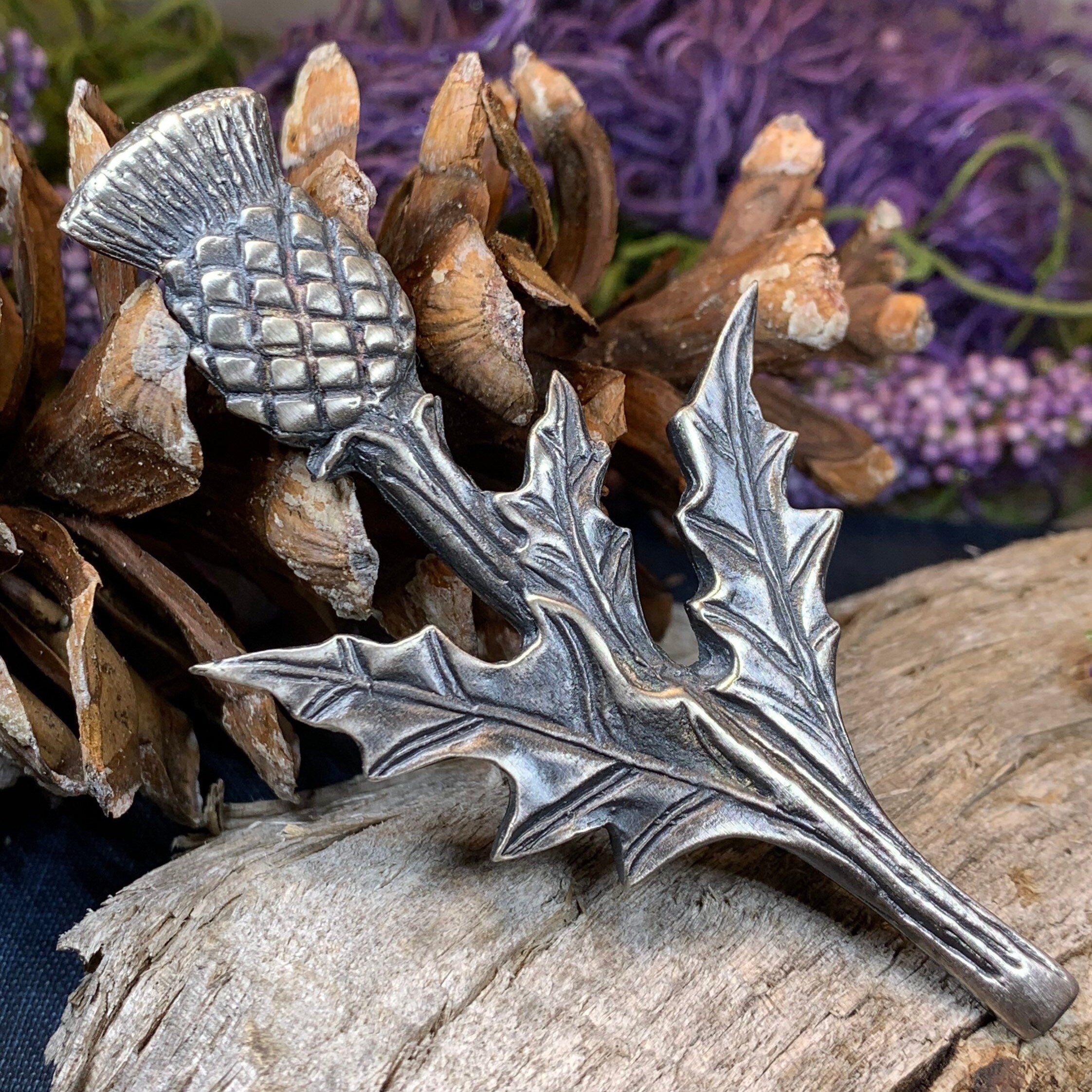 Balmoral Thistle Kilt Pin