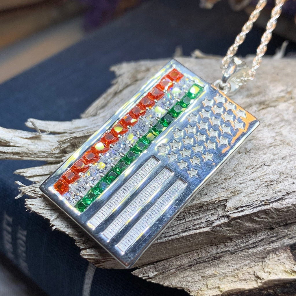 Irish-American Flag Pendant