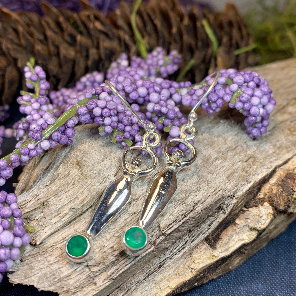 Chalcedony Goddess Earrings