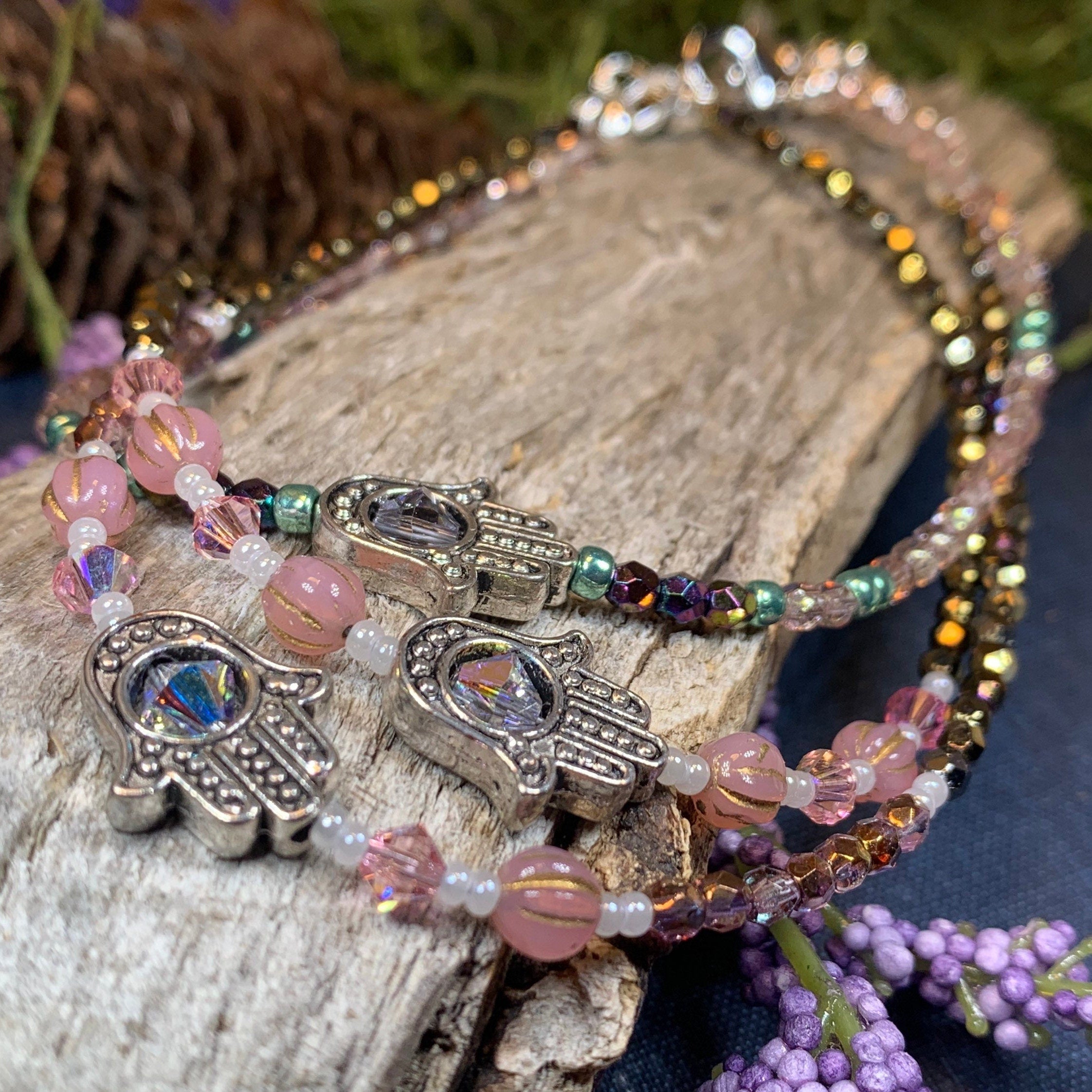 Hamsa Hand Ankle Bracelet