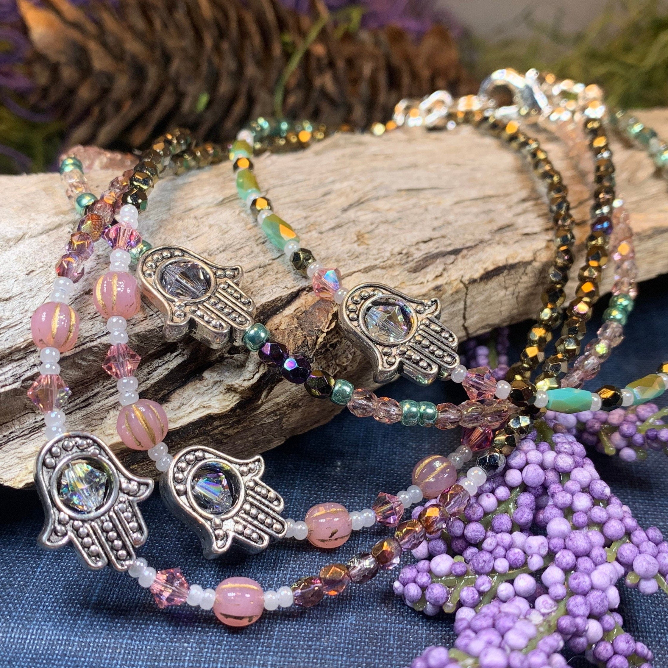 Hamsa Hand Ankle Bracelet