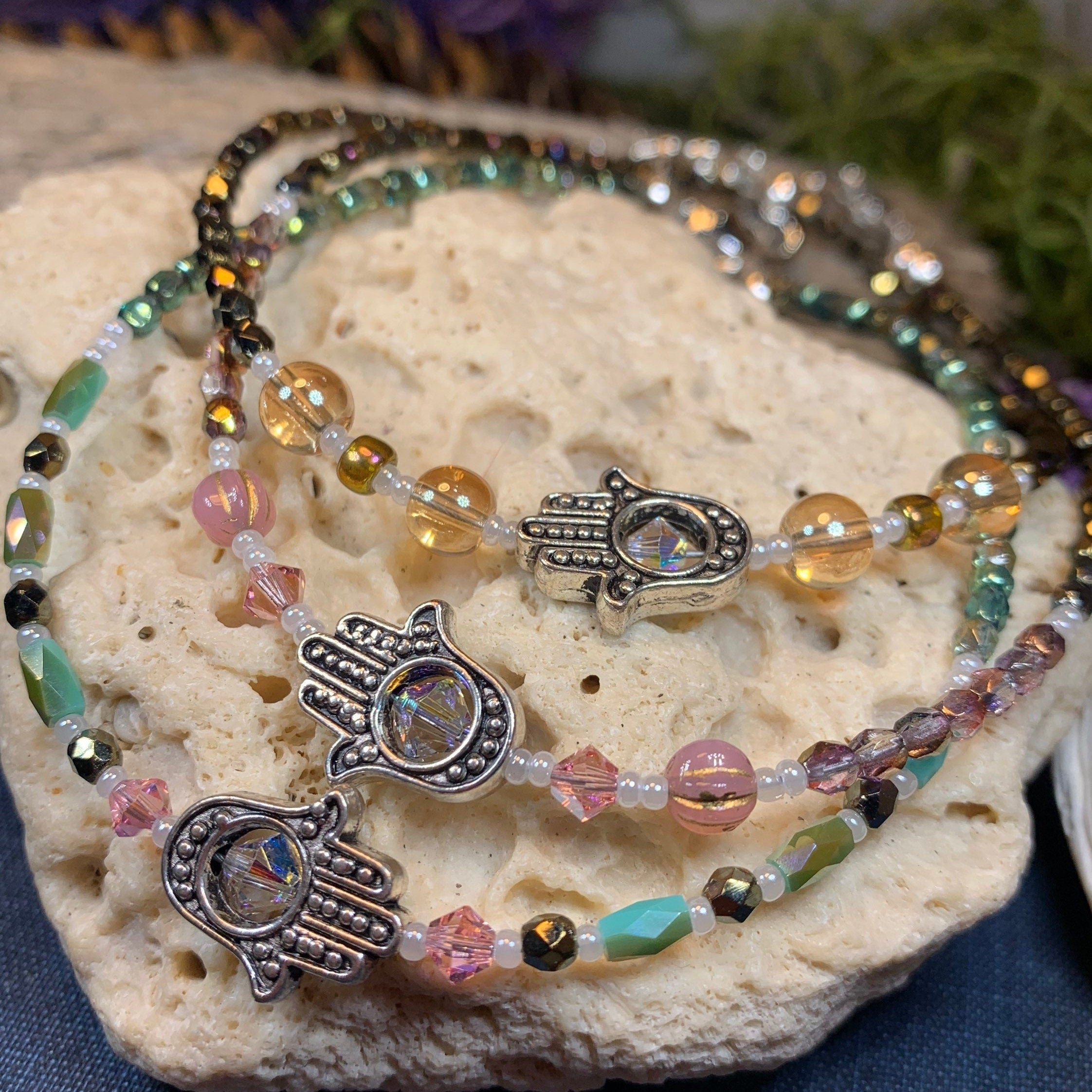 Hamsa Hand Ankle Bracelet