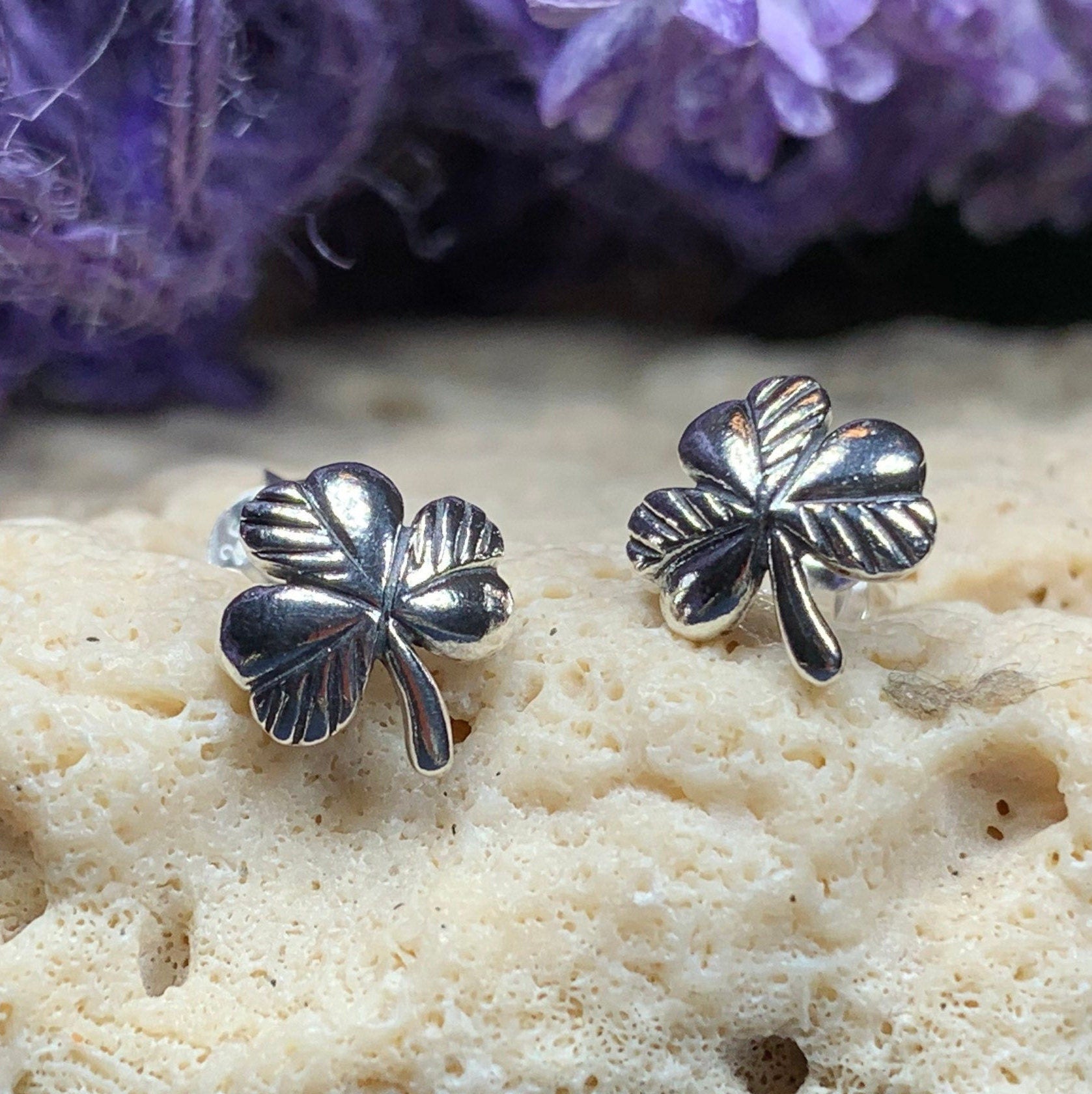 Shamrock Post Earrings