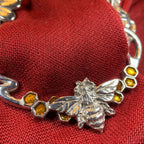 Bee & Honeycomb Scarf Ring