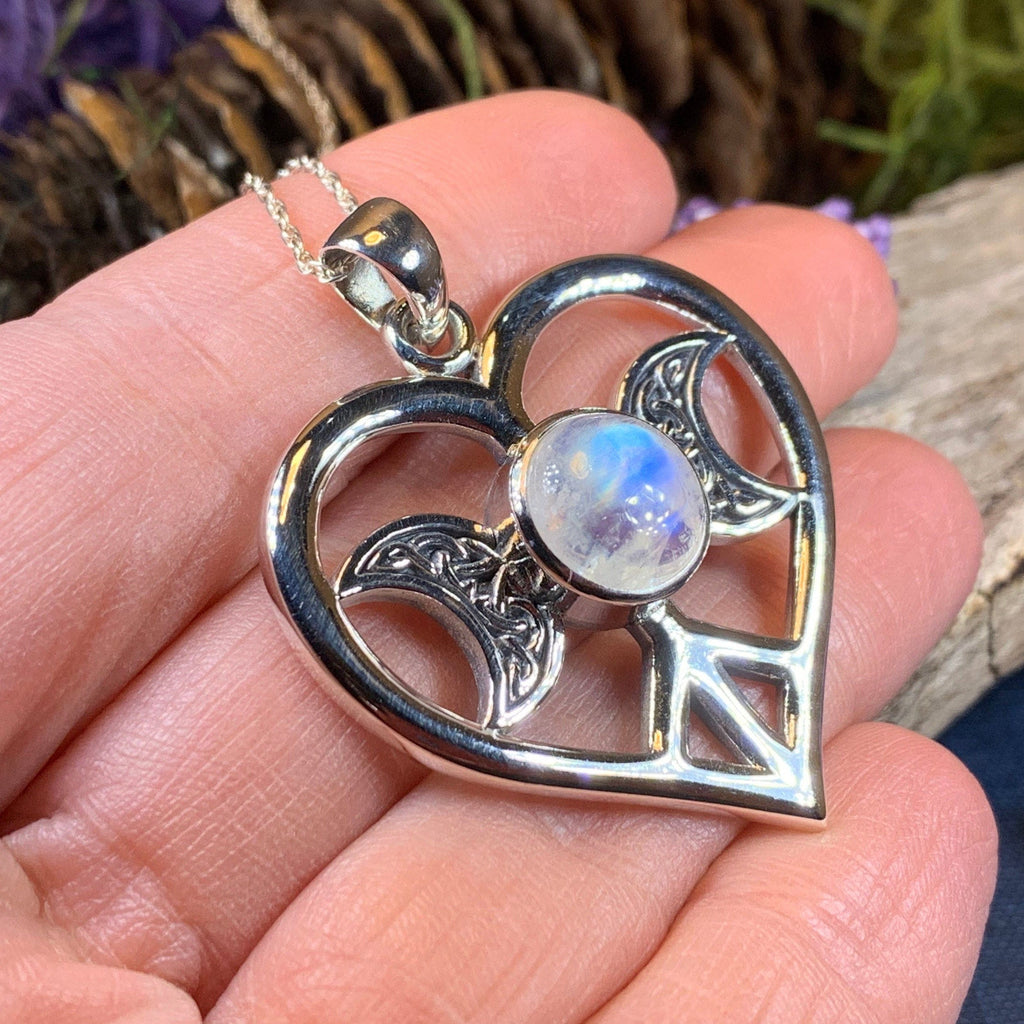 Morgance Triple Moon Love Necklace
