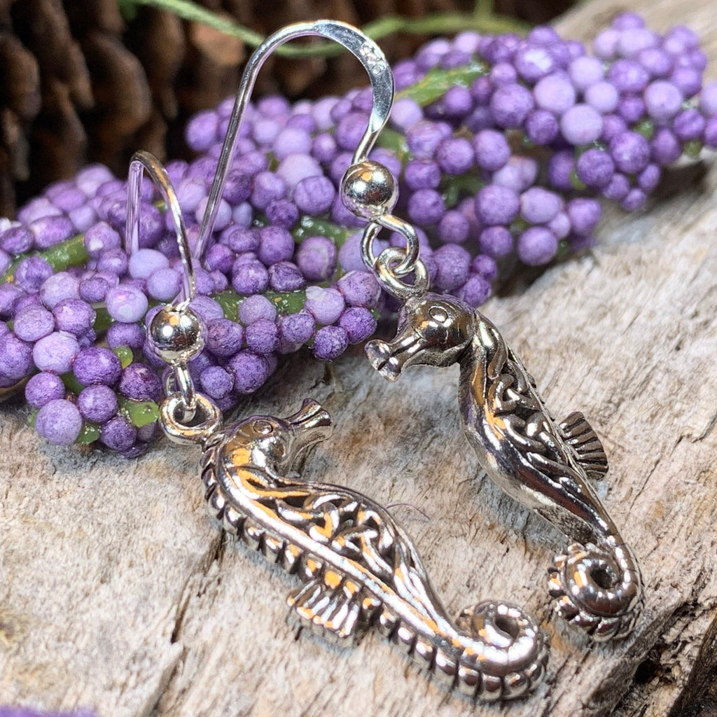 Seadrifter Celtic Seahorse Earrings