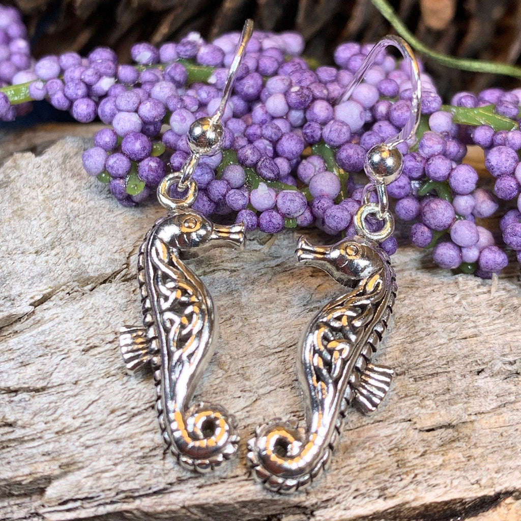 Seadrifter Celtic Seahorse Earrings