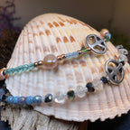 Peace Sign Ankle Bracelet