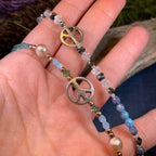 Peace Sign Ankle Bracelet