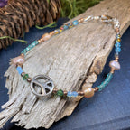 Peace Sign Ankle Bracelet