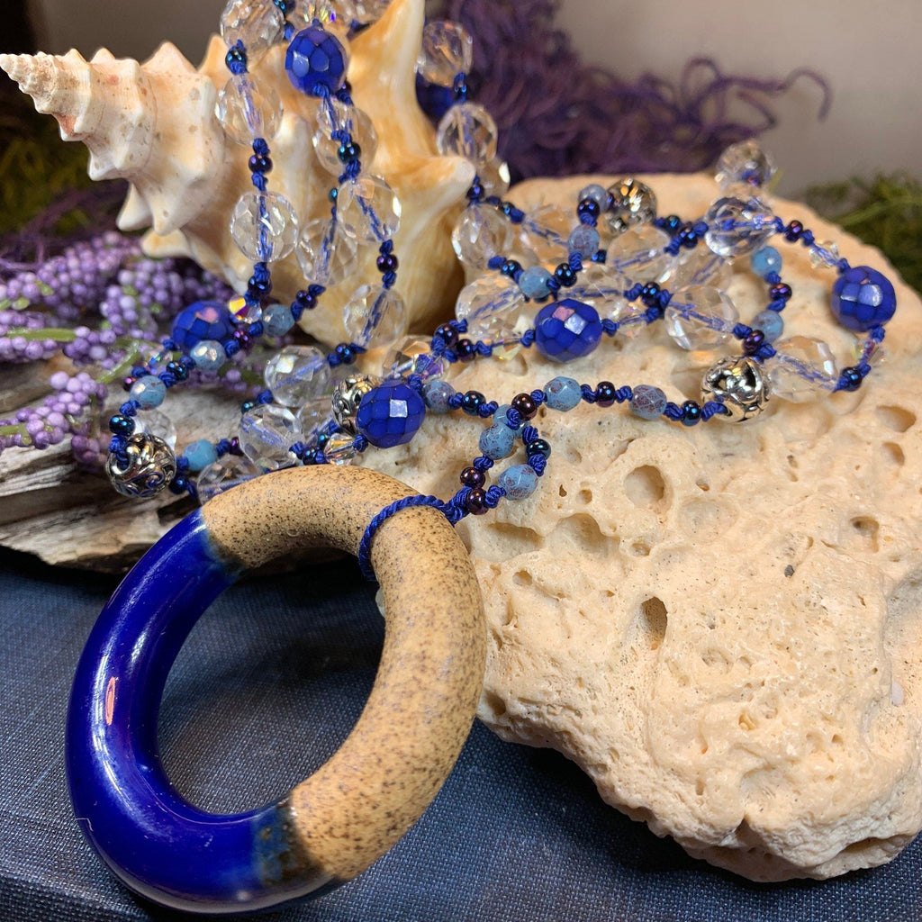 Coastal Blues Long Necklace