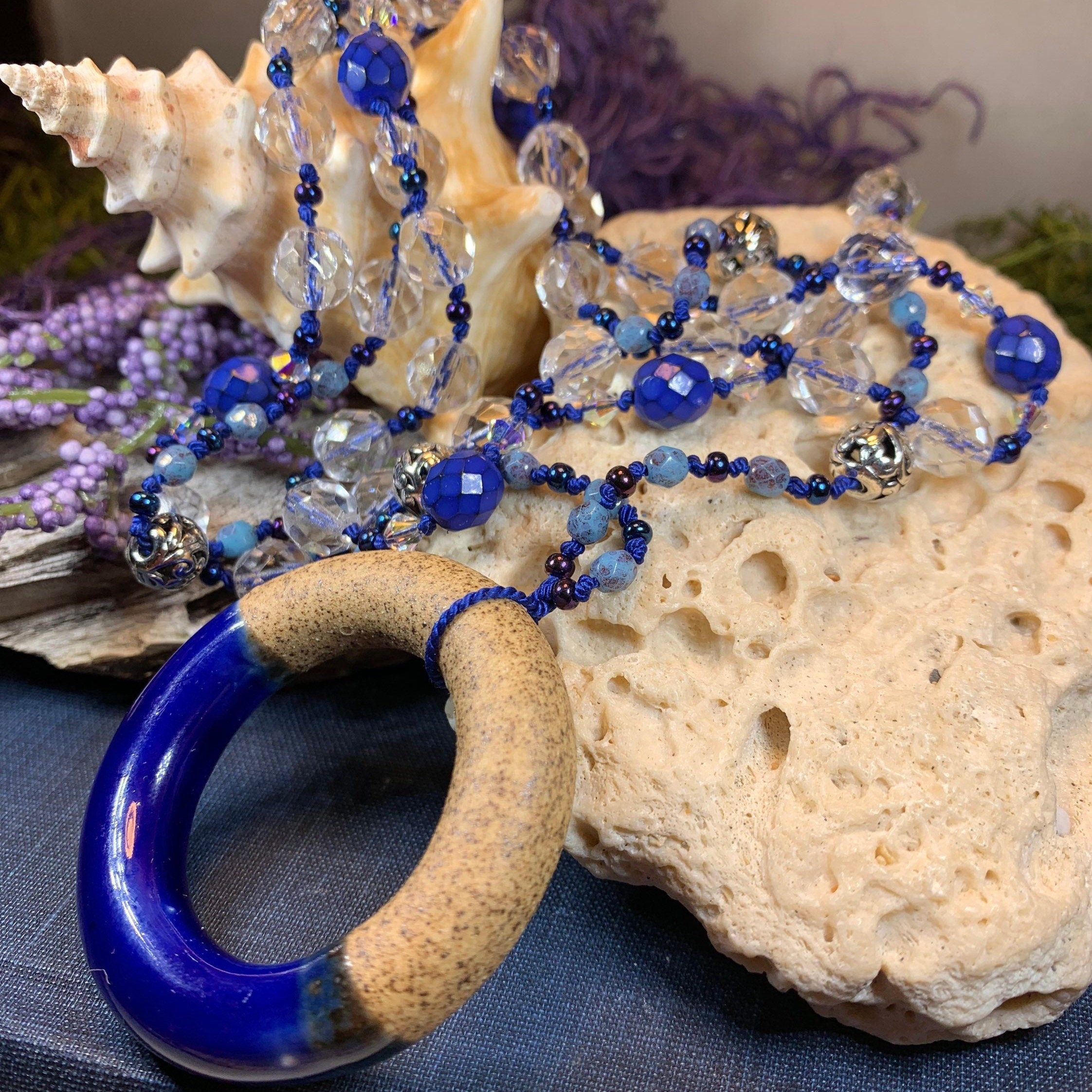 Coastal Blues Long Necklace