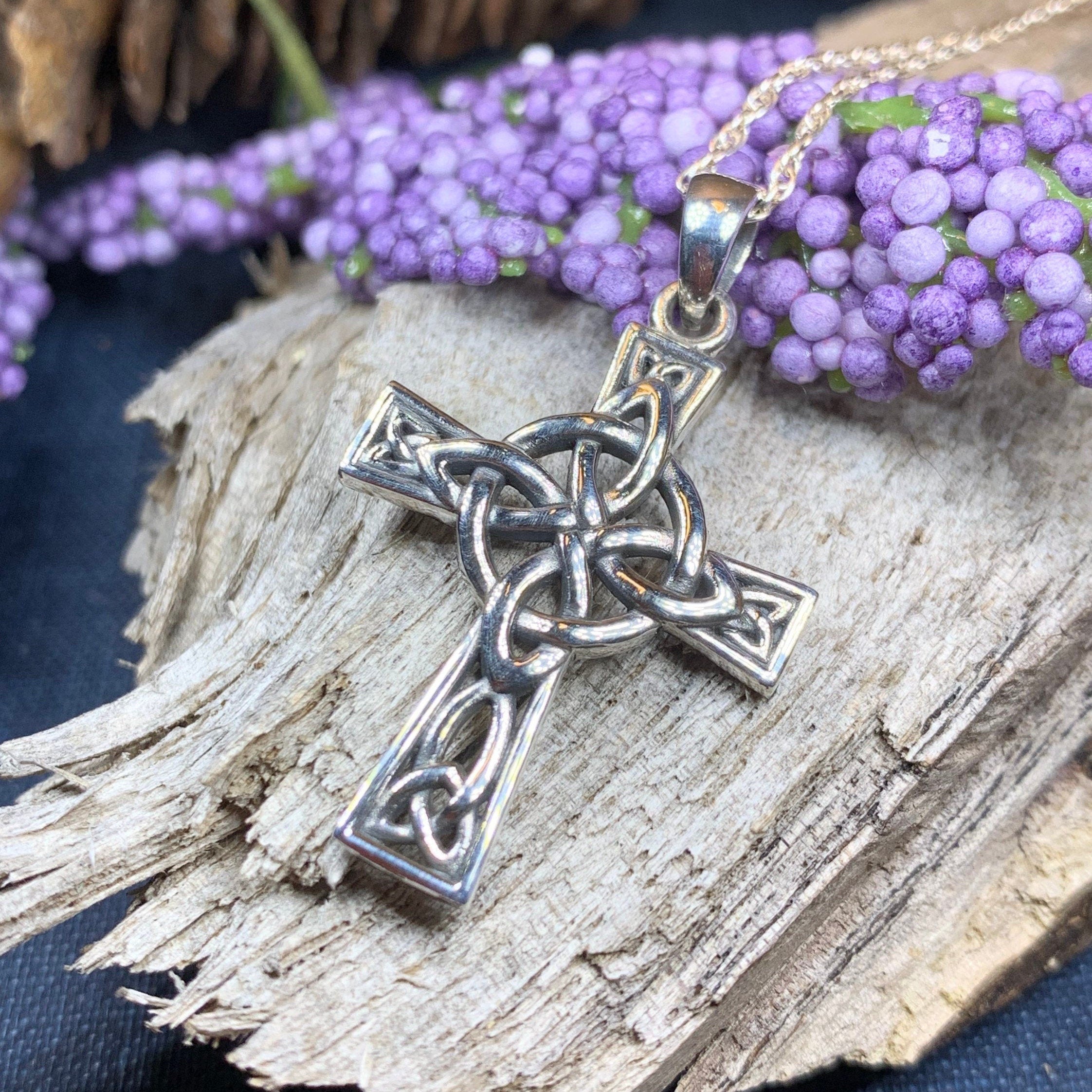 Four Corner Knot Celtic Cross Necklace