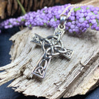 Four Corner Knot Celtic Cross Necklace